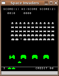 Screenshot of Space Invaders Emulator