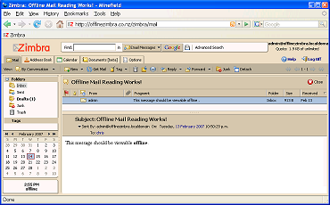 Offline Zimbra